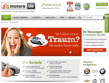 Tablet Screenshot of 321motors.de